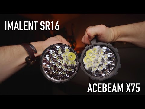 IMALENT SR16 vs ACEBEAM X75 [quick comparison]