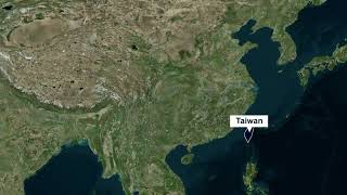 Taiwan And China Free GeoLayer Map Animation