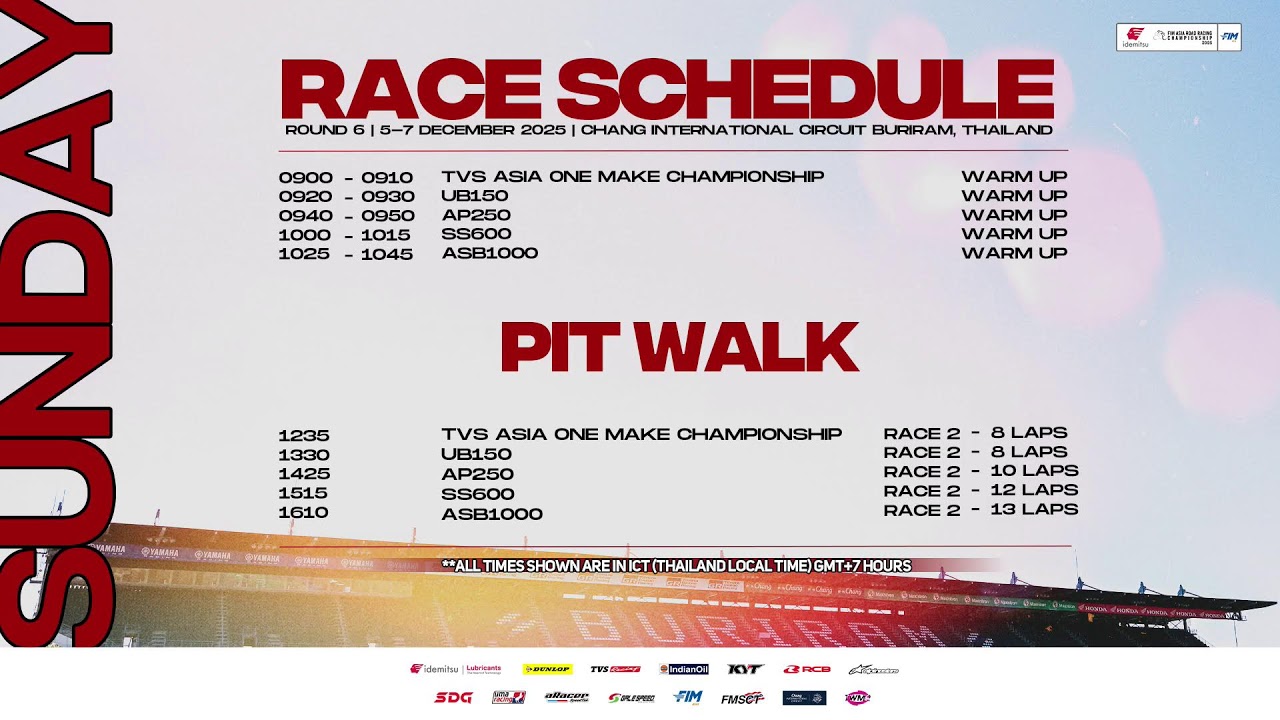 [LIVE] Idemitsu FIM Asia Road Racing Championship 2025, Round 6, 2025 - D3 (2/2)