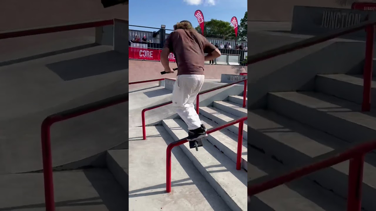 This rail trick is so technical! 🫣 
