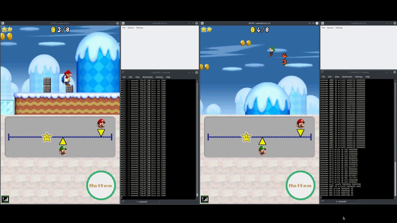melonDS wifi Emulation New Super Mario Bros. MvsL YouTube