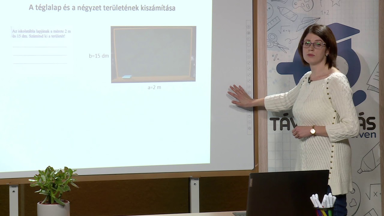 A téglalap és a négyzet területének kiszámítása