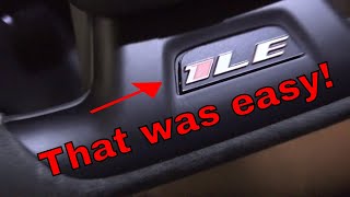 2018 SS 1LE steering Wheel emblem install