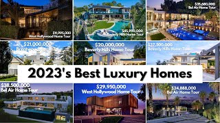 Top 5 Luxury Homes We've Toured in 2023 | Beverly Hills, Bel Air, Hollywood, Los Angeles