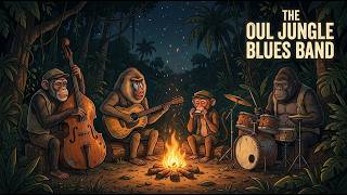 Campfire Jungle Blues 🔥 Relaxing Instrumental Blues for Chill Nights & Deep Focus #guitar #music