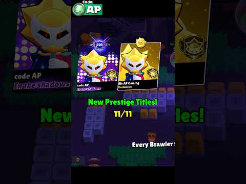 New Prestige TITLES🤯🙏 Brawl Stars #shorts #brawlstars #brawlstarsshorts