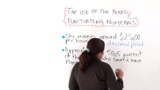 English Punctuation: Using The Period For Punctuating Numerals