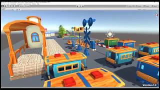 Cartoon locomotive v1.2 in Unity