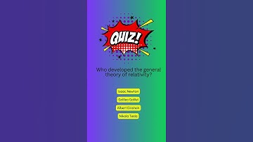 Who developed the general theory of relativity. #ScienceFacts #RelativityTheory #Einstein