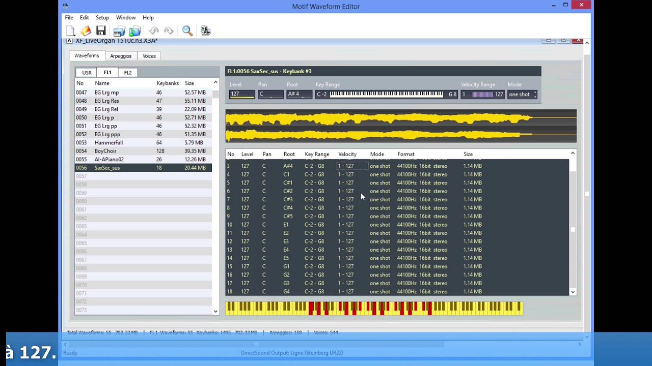 Motif Waveform Editor