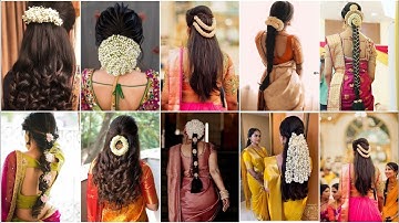 Latest Trendy South indian wedding Bridal Hairstyle ideas|Flower new type Hairstyle|Fashion tips
