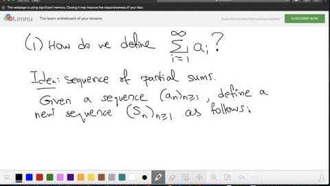 Math 103 Lecture 21 - Series (Part I)