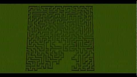 Minecraft | ComputerCraft | maze builder timelapse