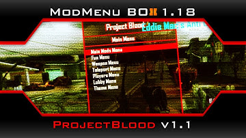 [BO2/1.18] Project Blood v1 Mod Menu
