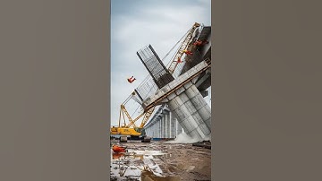 ⚠️Disaster! Bridge pillars weighing hundreds of tons collapse in an instant.!🏗️💥