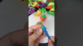 Parent-child handicrafts, small clay pumpkins, enlightenment small handicrafts, children's hands