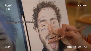 저의 최애 포스트말론을 그려봤습니다 Drawing Post Malone