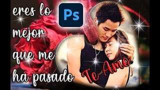Tutorial Photoshop sobre Manipulacion de Fotos DISEÑO DE AMOR con letras 💋 screenshot 2