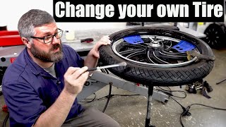 How to Change &amp; Balance Your Own Motorcycle Tire.
