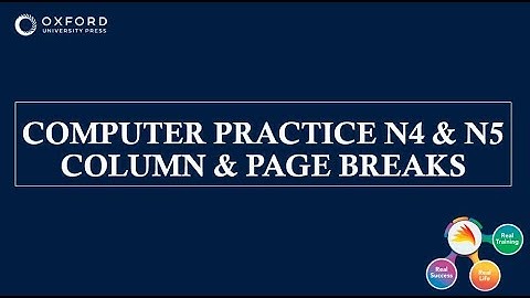 COMPUTER PRACTICE N4 & N5 COLUMNS