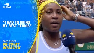 Coco Gauff On-Court Interview | 2024 US Open Round 3