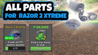 Roblox Drive World | All 10 USA Parts Location For Razor 2 Xtreme Quest