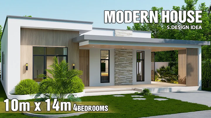 Modern House Design | 10 x 14 Meters (Cozy and Modern) | 4Bedrooms