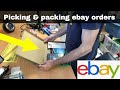 Picking and packing our ebay orders