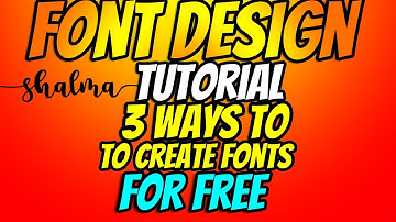 Best Font Editor Software- MAKING your own FONTS!