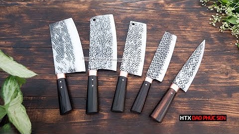 Bộ Dao BẾP Cán Mun SANG TRỌNG - Hàng Chuẩn Của HTX Dao Phúc Sen