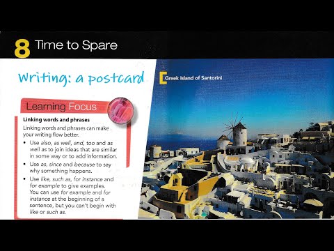 Video Form 3 UNIT 8: WRITING A Postcard (page 104-105) -... - youtube
