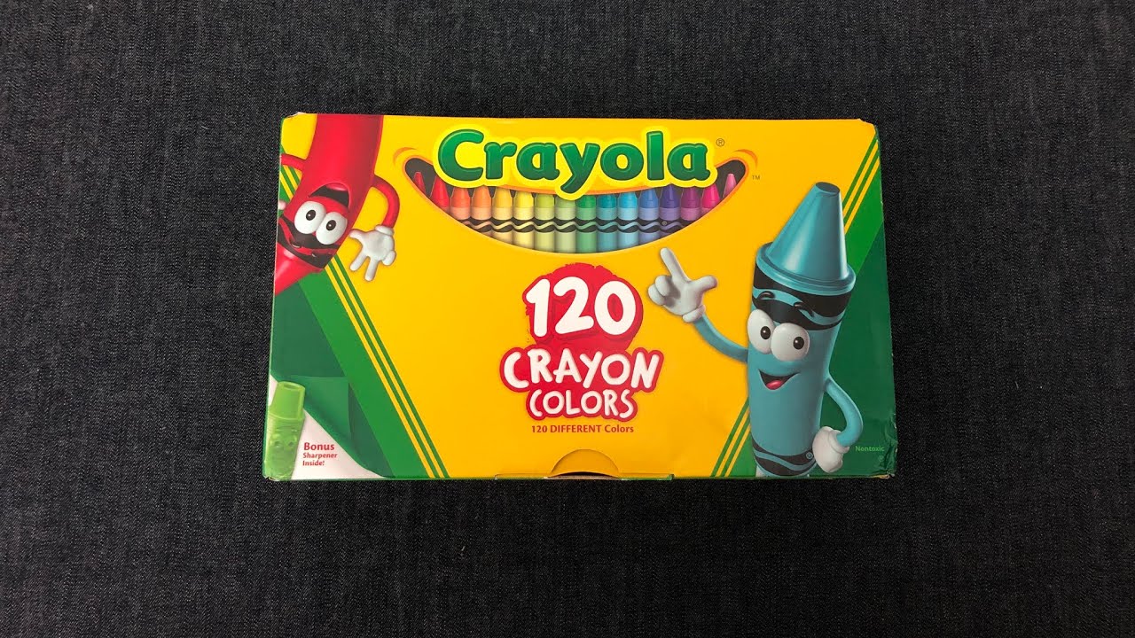 ASMR UNBOXING Crayola 120 Crayons 