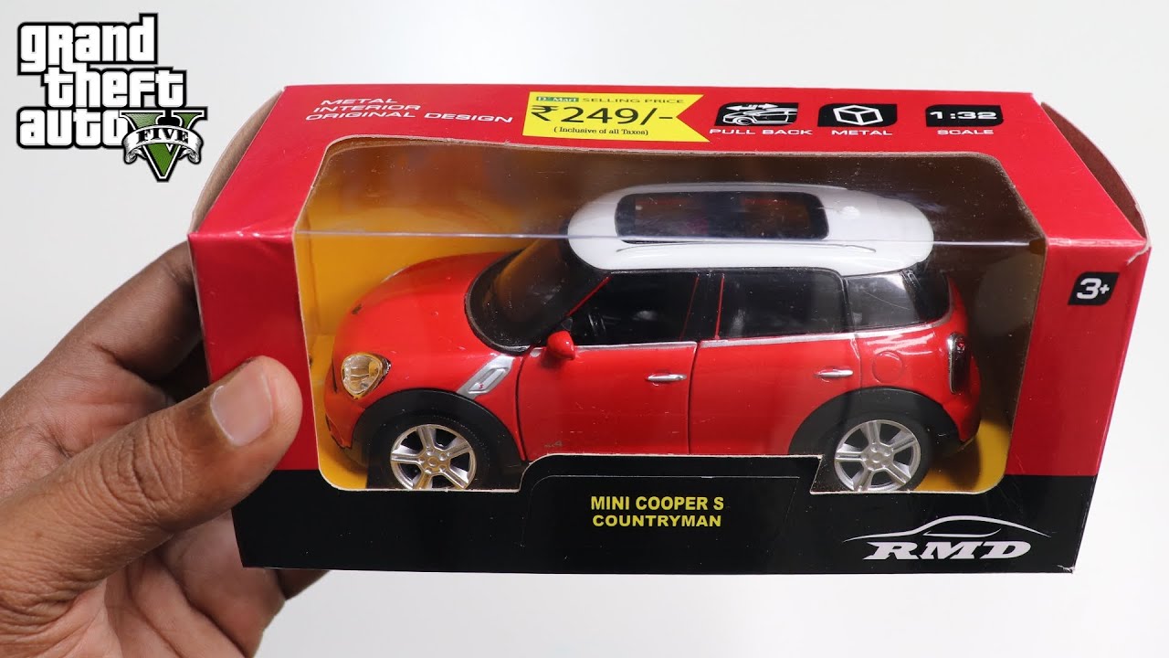 openbaar Veel gevaarlijke situaties Anders Mini Cooper Miniature Model Car Unboxing – GTA 5 Gameplay - YouTube