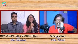Singrai Soren With Ram Chandra Tudu & Bandana Tudu From USA (Promo)| Online Santali Talk Show