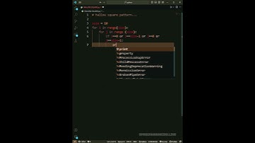 hallow square pattern using python programming language | @ProgrammingSkill200