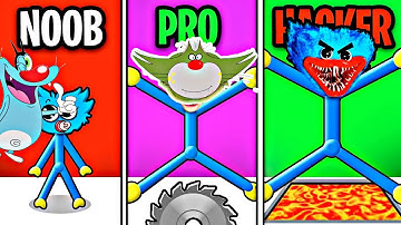 NOOB vs PRO vs HACKER | In HUGGY STRETCH | With OGGY And JACK  | VICKY INDIAN GAMER