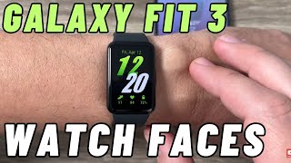 How to Change WATCH FACES on Samsung Galaxy Fit 3