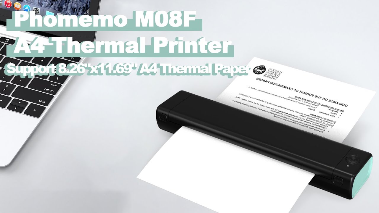 Phomemo M08F Wireless A4 Bluetooth Thermal Printer for Portable