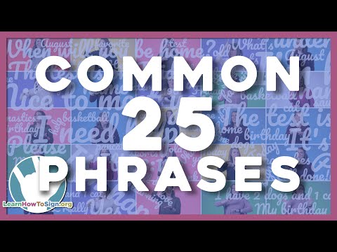 Vidéo: Quelle est la structure de phrase préférée de l'ASL?