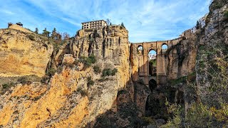 Hidden ruins below Puente Nuevo in Ronda