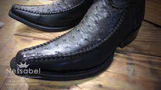 cuadra botas de avestruz