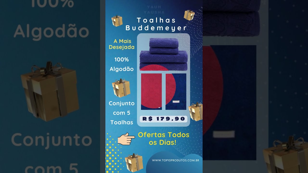 Jogo de Toalhas Buddemeyer Florentina Banho ‐ Melhor Toalha de Banho #toalhadebanho
