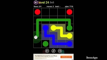 ‪Flow Free 5x5 level 24 (Regular Pack Easy)‬