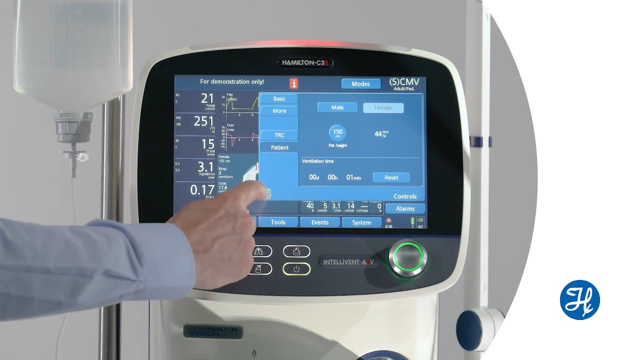 HAMILTONC3 Start ventilation YouTube