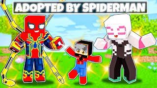 Adopted By the SPIDER-MAN FAMILY in Minecraft! (Hindi)