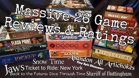 26 Reviews in 20 Minutes, Viticulture, Terraforming Mars, and More.