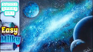 spray paint art Easy Nebula Galaxy/スプレーアート簡単星雲