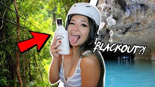 BLACKOUT DRUNK ZIPLINING IN THE JUNGLE OF BELIZE (underage, don&#39;t do this)