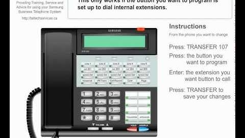 One Touch Extension Dialing, Business Phone System