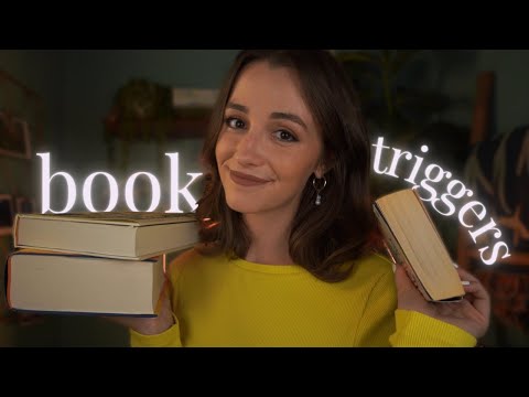 ASMR | Relaxing Book Triggers & Reviews 📚 (tapping, tracing, ear to ear tingles)